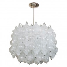 Polished nickel pendant fixture